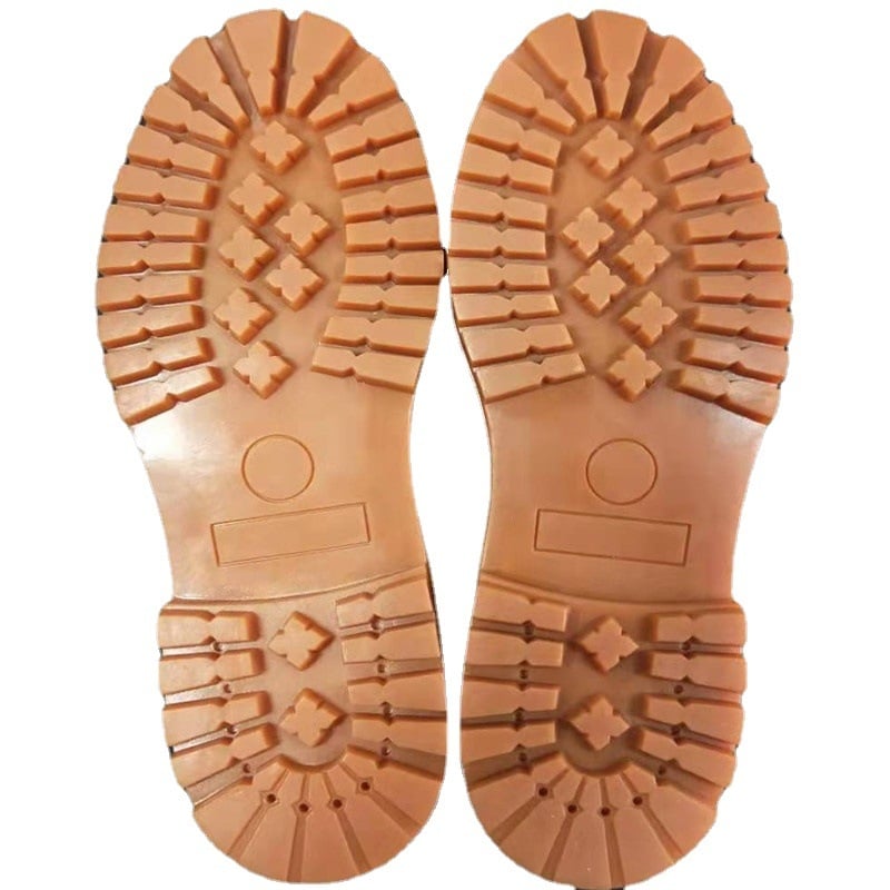 HI66 εξωτερική καουτσούκ σόλα για μποτάκια και παπούτσια — μοτίβο Plum Blossom, κατάλληλη για χειμώνα, άνοιξη και φθινόπωρο, για δερμάτινα και εργασιακά παπούτσια