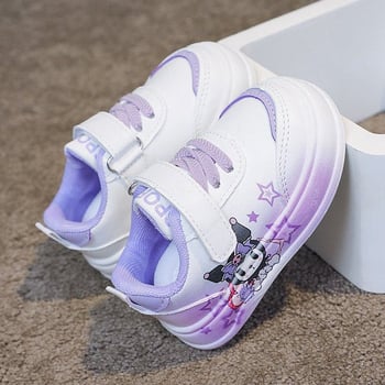 Dječje tenisice Cartoon za hodanje - gornji dio od mikrovlakna kože, vodonepropusne i protuklizne, cartoon uzorak, stil princeza, za uzrast 1–3 godine