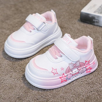 Dječje tenisice Cartoon za hodanje - gornji dio od mikrovlakna kože, vodonepropusne i protuklizne, cartoon uzorak, stil princeza, za uzrast 1–3 godine