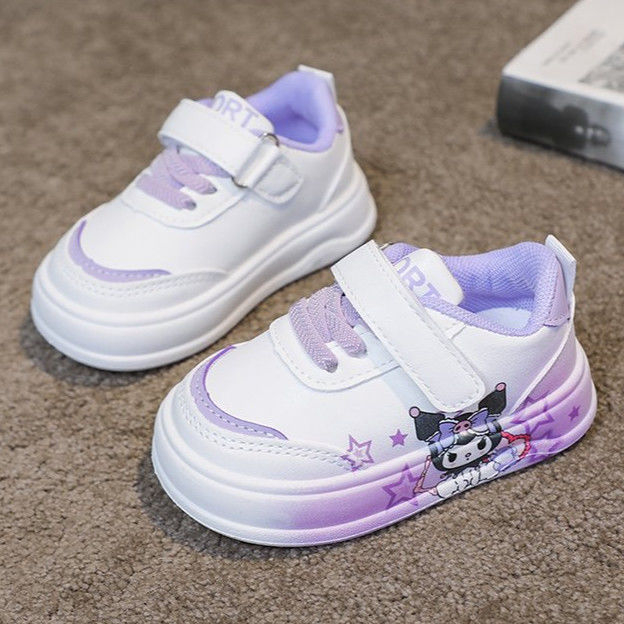 Dječje tenisice Cartoon za hodanje - gornji dio od mikrovlakna kože, vodonepropusne i protuklizne, cartoon uzorak, stil princeza, za uzrast 1–3 godine