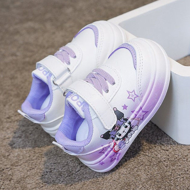 Dječje tenisice Cartoon za hodanje - gornji dio od mikrovlakna kože, vodonepropusne i protuklizne, cartoon uzorak, stil princeza, za uzrast 1–3 godine