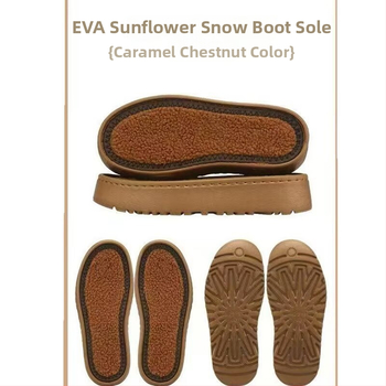 Podrážka na snehové topánky - DIY ručne pletené mäkké podrážky na papuče, EVA materiál, mäkký pocit, na zimu/jar/jeseň