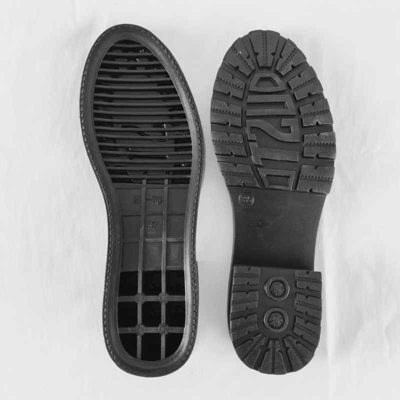 Ženski potplat za cipele sa srednjim petom — gumeni potplat, model K76, protuklizni, stil: kožna podloga, pogodna za kožne, casual, tople i radne cipele