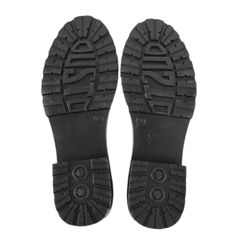 Ženski potplat za cipele sa srednjim petom — gumeni potplat, model K76, protuklizni, stil: kožna podloga, pogodna za kožne, casual, tople i radne cipele