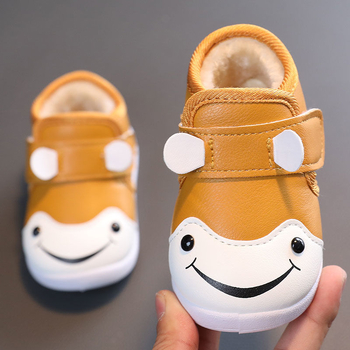 Dječje cipele za hodanje 1–3 godina – gornji dio umjetna koža, crtani uzorak, plastična potplat