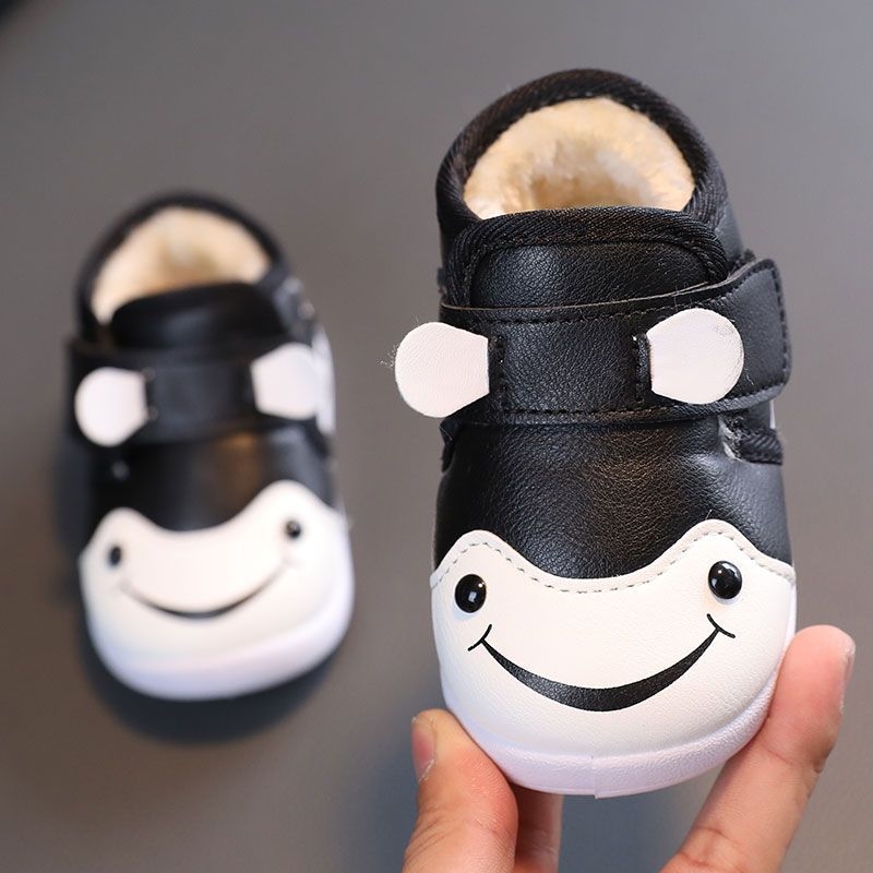 Dječje cipele za hodanje 1–3 godina – gornji dio umjetna koža, crtani uzorak, plastična potplat