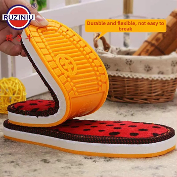 Podrážka z hovädzej šľachy – protišmyková a odolná voči opotrebeniu pre detské papuče Oxford pletené z vlneného vlákna (zima, jar, jeseň)