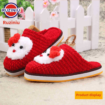 Podrážka z hovädzej šľachy – protišmyková a odolná voči opotrebeniu pre detské papuče Oxford pletené z vlneného vlákna (zima, jar, jeseň)