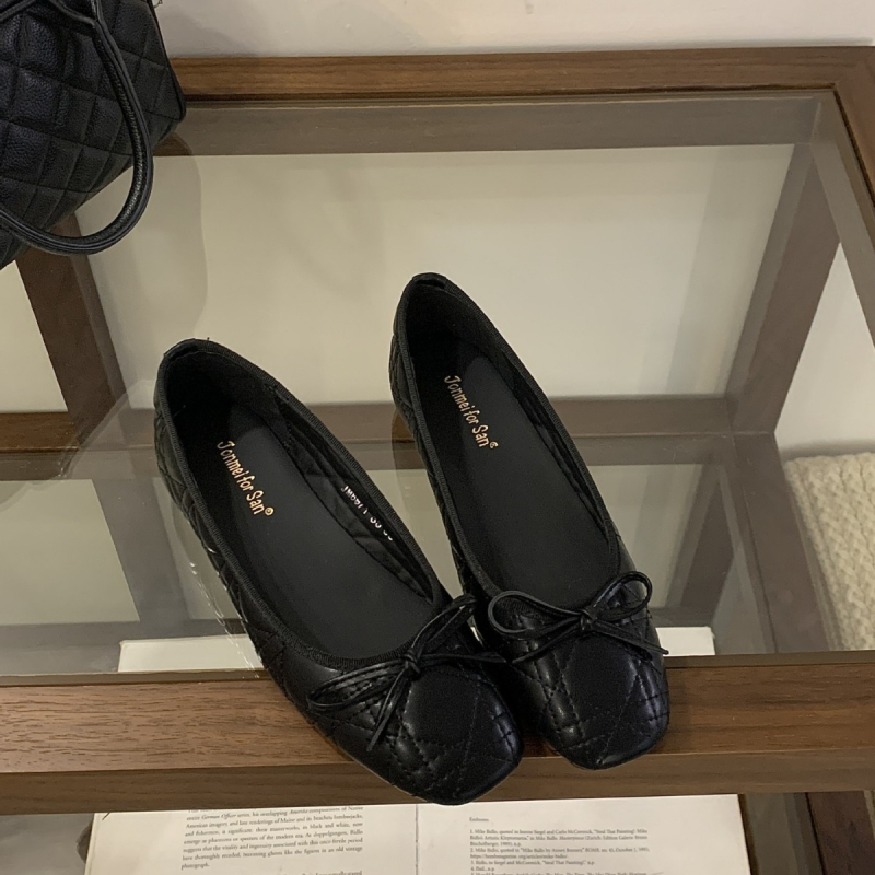 Ženske wedge cipele, okrugli vrh, Bowknot, visina potpetice 3–6 cm, gornji materijal Super Fiber, gumena potplat