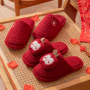 Unisex papuče od nubuka za unutarnju upotrebu, PVC đon, zima, protuklizne, tople, za parove