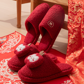 Unisex papuče od nubuka za unutarnju upotrebu, PVC đon, zima, protuklizne, tople, za parove