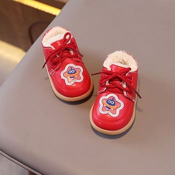 Téli hócipők kisgyerekeknek (1–3 év) - műbőr felsőrész, műanyag talp, csúszásmentes, karikatúra mintázat