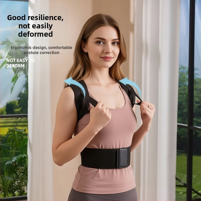 Дишащ коректор за стойката с открити рамене, унисекс, невидим под дрехите