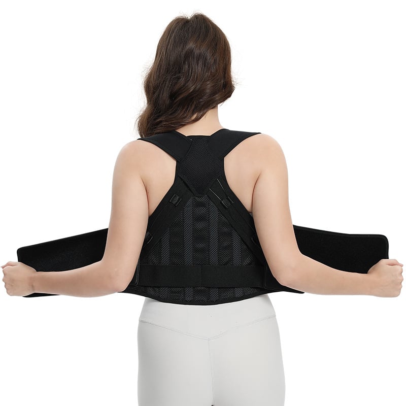 Колан за корекция на стойката – унисекс, с регулируем копче, опора за гръб и рамене, коректор на позата