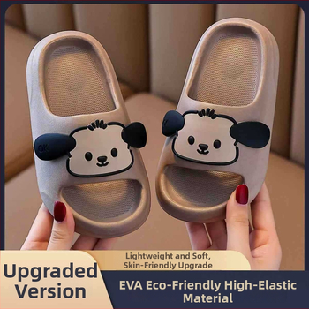 1–3 éves gyermekeknek mesefigurás papucs, beltéri csúszásmentes, nyári, vastag EVA talppal