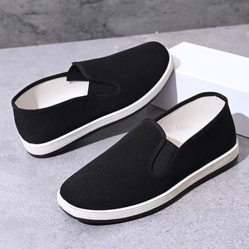 Uniszex vászoncipő, kerek orrú, alacsony szárú, rugalmas záródású, 1000 rétegű talppal mindennapi viselethez