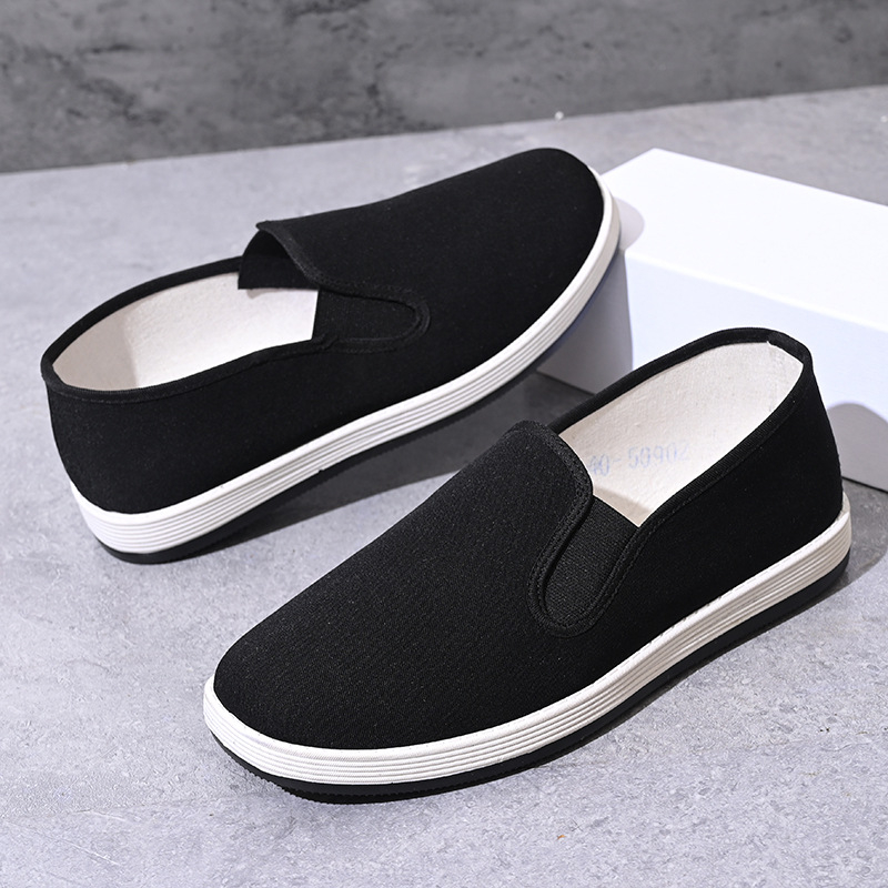 Uniszex vászoncipő, kerek orrú, alacsony szárú, rugalmas záródású, 1000 rétegű talppal mindennapi viselethez