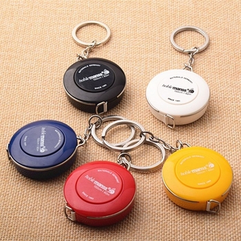 Mini kulcstartó automata visszahúzódó mérőszalag, műanyag test, varrásra, márka Powerful factory