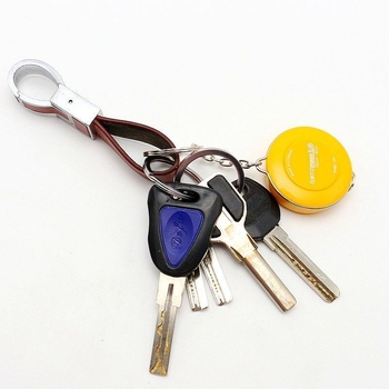 Mini kulcstartó automata visszahúzódó mérőszalag, műanyag test, varrásra, márka Powerful factory