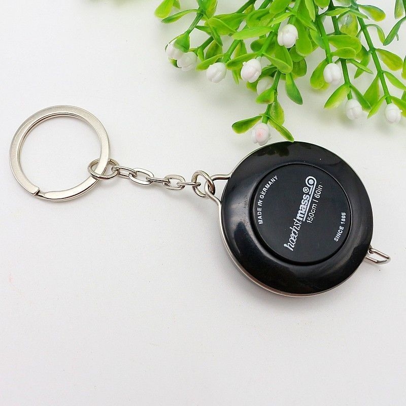 Mini kulcstartó automata visszahúzódó mérőszalag, műanyag test, varrásra, márka Powerful factory