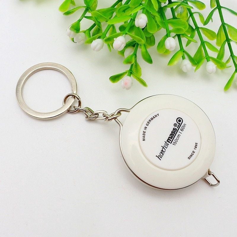 Mini kulcstartó automata visszahúzódó mérőszalag, műanyag test, varrásra, márka Powerful factory