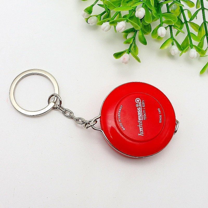 Mini kulcstartó automata visszahúzódó mérőszalag, műanyag test, varrásra, márka Powerful factory