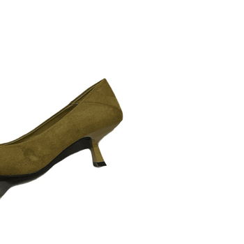 Ženske cipele s oštrim nosom, velur, Baotou stil, slip-on, srednja visina Pete 3–6 cm