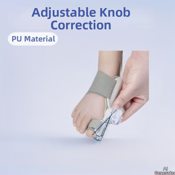 PU veliki palac korektor s podesivim gumbom, odjeljivač prstiju, unisex, model KZ9989, Knob serija