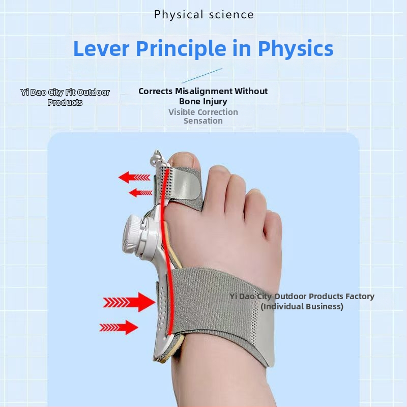 PU veliki palac korektor s podesivim gumbom, odjeljivač prstiju, unisex, model KZ9989, Knob serija