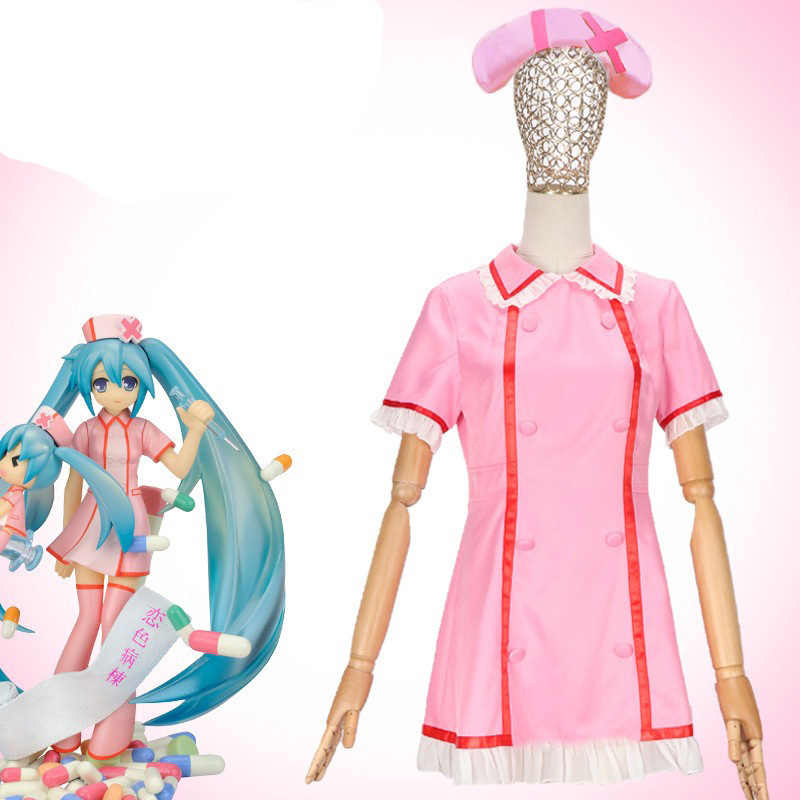 Cosplay kostim medicinskoj sestri - kompletan set za anime igranje uloga, poliester 30-50%