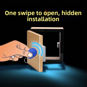 Lyukasztás nélküli fiók- és szekrényzár, önálló telepítés, rejtett intelligens zár kártyás hozzáféréssel, cinkötvözet, modell 1, új kínai stílus