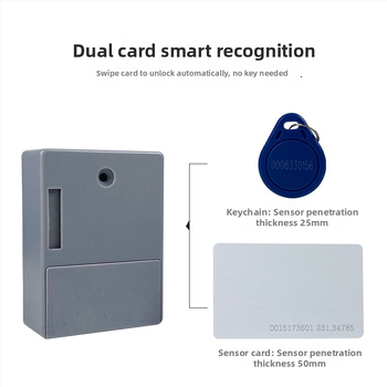Lyukasztás nélküli fiók- és szekrényzár, önálló telepítés, rejtett intelligens zár kártyás hozzáféréssel, cinkötvözet, modell 1, új kínai stílus