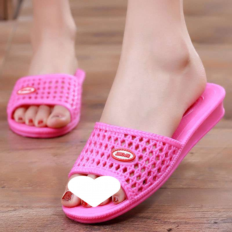 Ženske PVC papuče za dom – gornji dio PVC, potplat PVC, debljina potplata 11 cm i više, ravna peta, lake, protuklizne, otporne na habanje