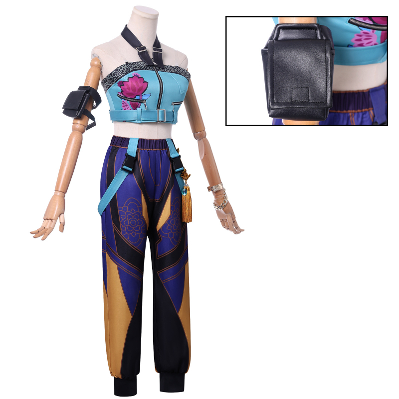 Costum Cosplay Zoe din grupul K-Pop Demon Slayer - amestec poliester (50-70% + 30-50%), Brand Many, Lansare vară 2025, Pentru femei