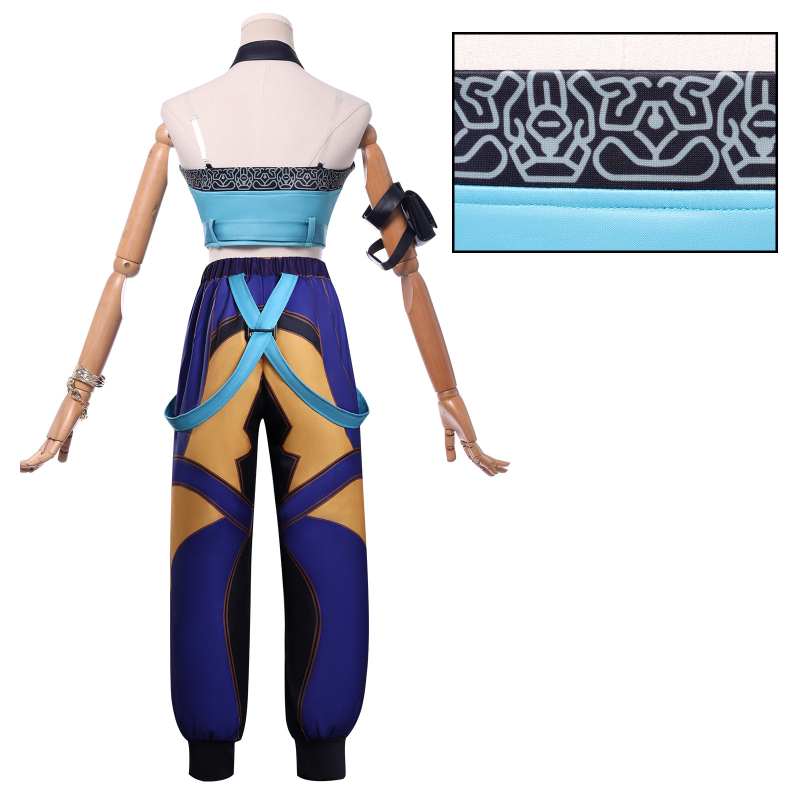 Costum Cosplay Zoe din grupul K-Pop Demon Slayer - amestec poliester (50-70% + 30-50%), Brand Many, Lansare vară 2025, Pentru femei