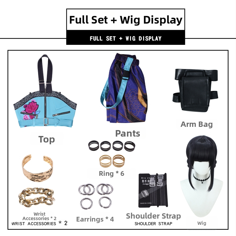 Costum Cosplay Zoe din grupul K-Pop Demon Slayer - amestec poliester (50-70% + 30-50%), Brand Many, Lansare vară 2025, Pentru femei