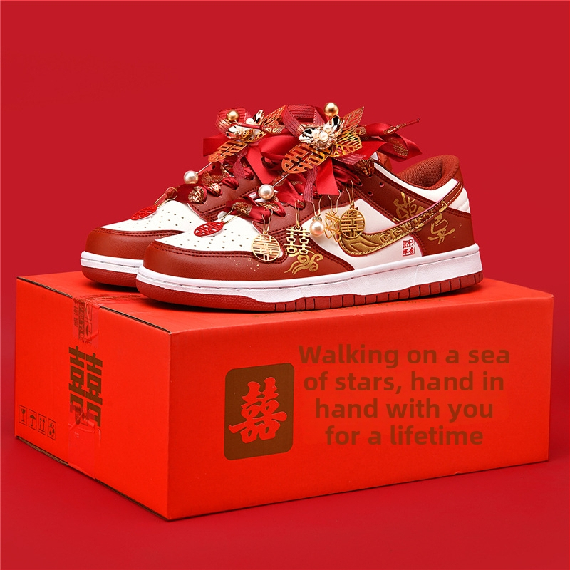 Svadobné tenisky pre pár, unisex, vrchný diel z sieťoviny, podrážka z gumy