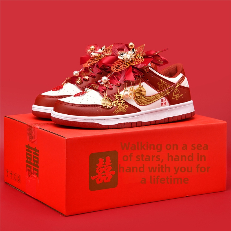 Svadobné tenisky pre pár, unisex, vrchný diel z sieťoviny, podrážka z gumy