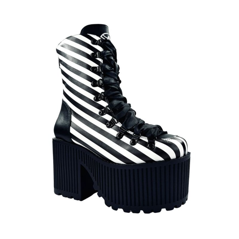 Pantofi cu platformă Lolita Punk Cosplay — vârf ascuțit, partea superioară PU, talpă din material compozit, platformă cu toc tip tort, înălțime toc peste 8 cm