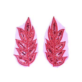 Δαντελένια εφαρμογή με χάντρες σε άνθος – Πολυεστέρας; κατάλληλη για νυφικά φορέματα, αξεσουάρ μαλλιών, παπούτσια, ρούχα, DIY; Μάρκα Jin Han Xuan