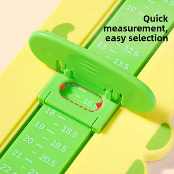 Detský merací prístroj na nohu - ABS plast, vek 1–16 rokov, štandardné balenie