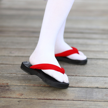 Flip-flops cu vârf rotund, partea superioară din bumbac, toc mic 1–3 cm, stil japonez