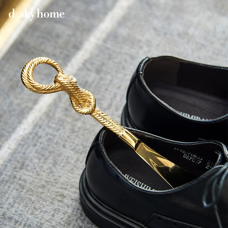 Diske Shoe Horn – bakar, svijetli luksuzni stil, geometrijski oblik, za kućnu upotrebu