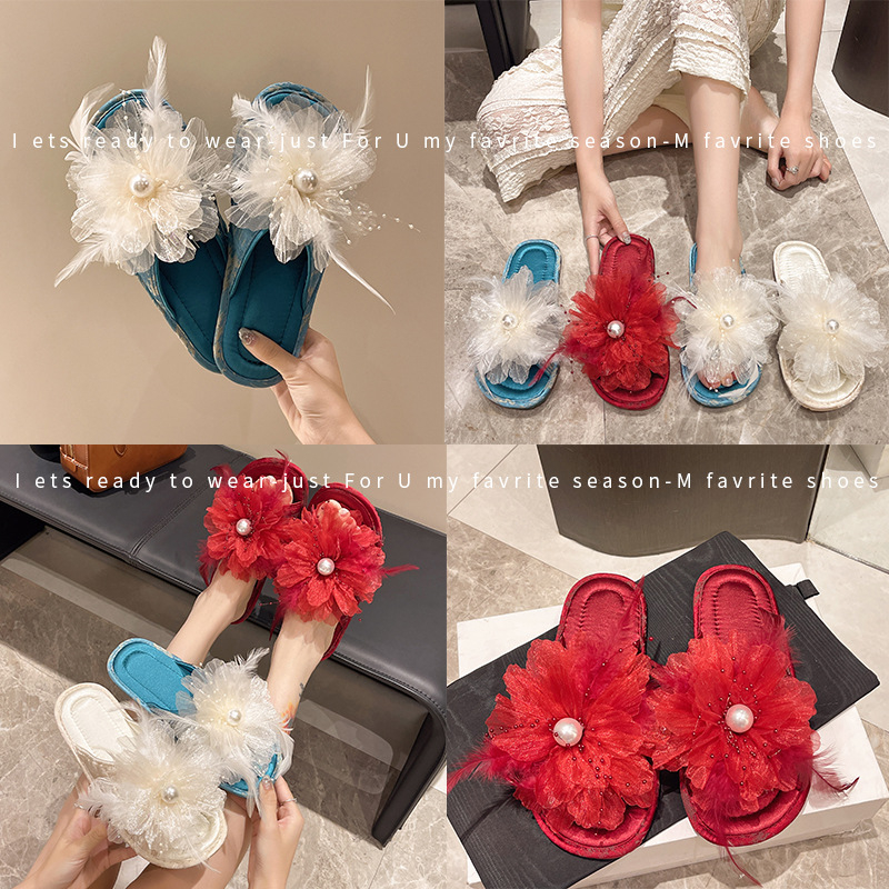 Maya Luca Ženske floralne sandale, gornji dio od više materijala, TPR potplat, protuklizne, prozračne
