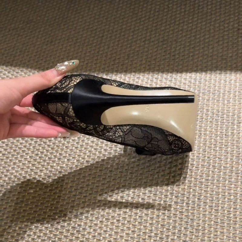 Rimske sandale s PU gornjim dijelom, špičat nos, tanak potpetica 6–8 cm, korejski stil