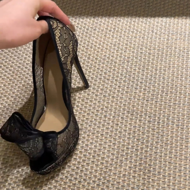 Rimske sandale s PU gornjim dijelom, špičat nos, tanak potpetica 6–8 cm, korejski stil