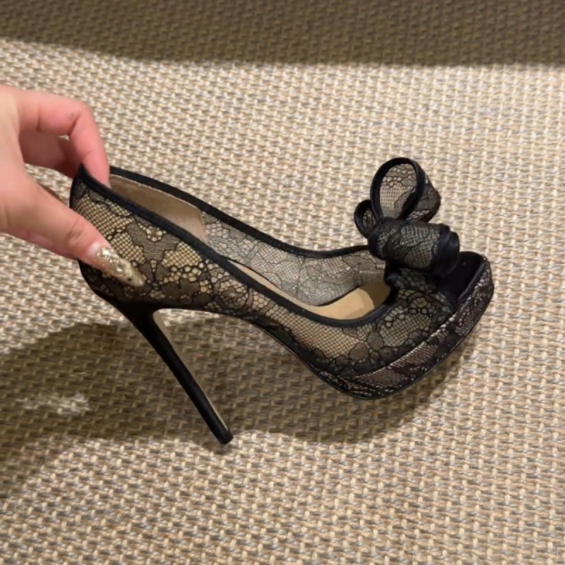 Rimske sandale s PU gornjim dijelom, špičat nos, tanak potpetica 6–8 cm, korejski stil