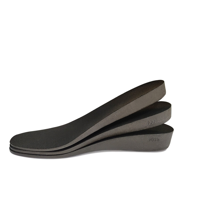PU ulošci za povećanje visine za muškarce i žene, nevidljiva unutarnja podloga za povećanje visine, mekano apsorbiranje udaraca, model 011, dimenzije 1.7 cm × 2.3 cm × 3.6 cm
