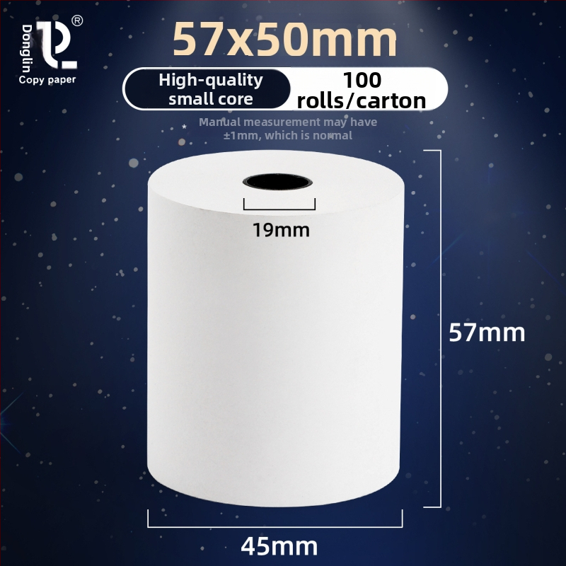 East forest termalni papir za račune, jednoslojni, mali cijevni jezgri, za hotele, lanca brze hrane, trgovine milk tea i barove