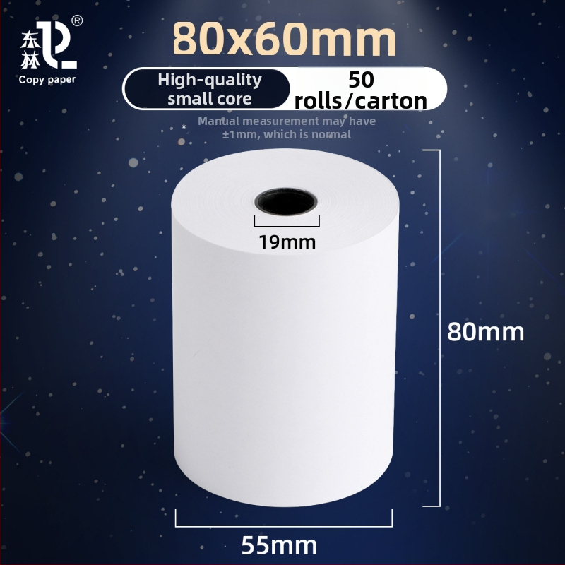 East forest termalni papir za račune, jednoslojni, mali cijevni jezgri, za hotele, lanca brze hrane, trgovine milk tea i barove